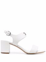Ferragamo sandales Gancini 55 mm à plaque logo - Blanc