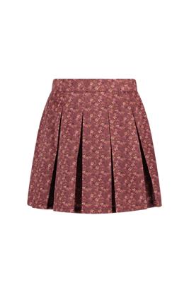 Like Flo Meisjes rok mini bloemen corduroy - Feliz - Ruby mini bloemen