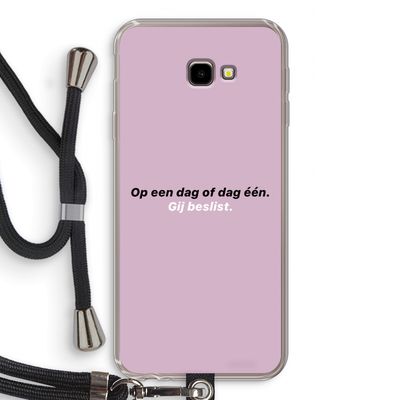 gij beslist: Samsung Galaxy J4 Plus Transparant Hoesje met koord