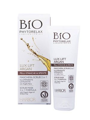 Phytorelax Bio Lux Lift Argan Illuminating Scrub Mask 2 In 1 (75 ml)