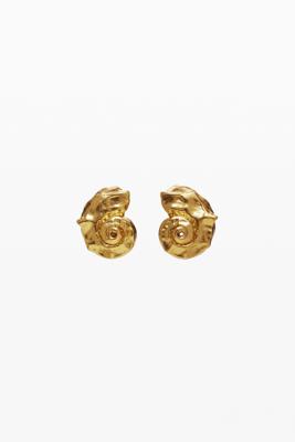 Oorbellen schelp verguld Zalio - MATERIAL FINISHES - U