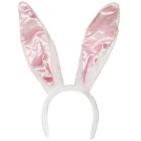 2x stuks diadeem grote bunny oren