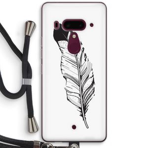 Pluim: HTC U12+ Transparant Hoesje met koord