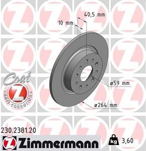 Remschijf Coat Z 230238120