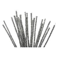 Creativ Company Chenille zilver 30cm, 50st.