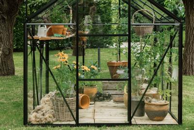 Tuinkas Kate II - 192x253 cm - Zwart - Full Options- - Veiligheidsglas- Royal Well