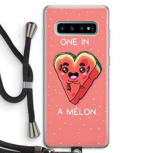One In A Melon: Samsung Galaxy S10 Plus Transparant Hoesje met koord