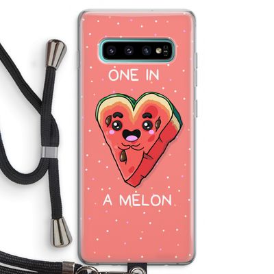 One In A Melon: Samsung Galaxy S10 Plus Transparant Hoesje met koord