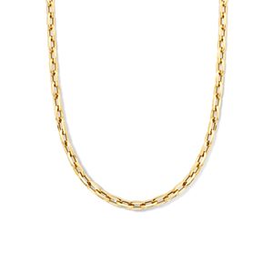 Ketting Paperclipschakel geelgoud 6,5 mm 45 cm