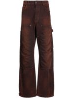AMIRI pantalon en jacquard - Marron