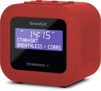 TechniSat TECHNIRADIO 40 Wekkerradio DAB+, VHF (FM) Acculaadfunctie Rood - thumbnail