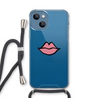 Kusje: iPhone 13 mini Transparant Hoesje met koord
