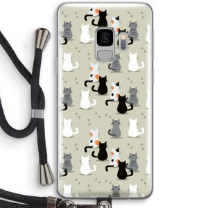 Katten: Samsung Galaxy S9 Transparant Hoesje met koord