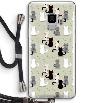 Katten: Samsung Galaxy S9 Transparant Hoesje met koord