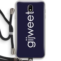 Gijweet: Samsung Galaxy J7 (2017) Transparant Hoesje met koord