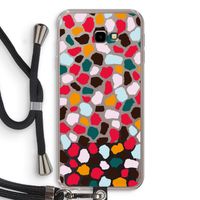 Colored Giraffe: Samsung Galaxy J4 Plus Transparant Hoesje met koord
