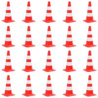 VidaXL Verkeerskegel 20 st reflecterend 50 cm rood en wit
