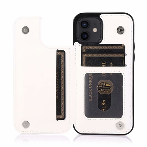 iPhone SE 2020 hoesje - Backcover - Pasjeshouder - Portemonnee - Kunstleer - Wit