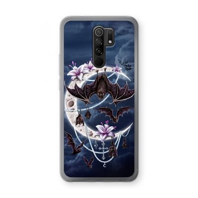 Vleermuizen Maan: Xiaomi Redmi 9 Transparant Hoesje