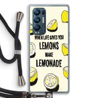 Lemonade: Oppo Find X3 Neo Transparant Hoesje met koord Lemonade: Oppo Find X3 Neo Transparant Hoesje met koord