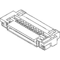 Molex 512960894 FFC/FPC-aansluiting Totaal aantal polen: 8 Rastermaat: 0.5 mm Inhoud: 1 stuk(s) - thumbnail