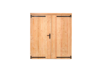 Douglas dubbele klampdeur 185x205 cm buitenmaat, linksdraaiend- - - Tuindeco