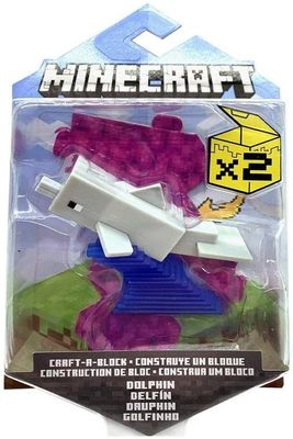 Minecraft Craft-a-Block Figure - Dolphin Minecraft Craft-a-Block Figure - Dolphin