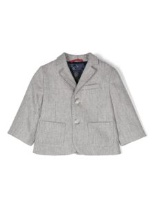 Fay Kids blazer boutonné à revers crantés - Gris