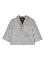 Fay Kids blazer boutonné à revers crantés - Gris - thumbnail