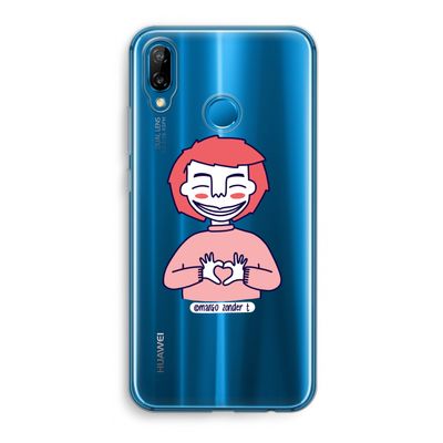Hartje: Huawei P20 Lite Transparant Hoesje