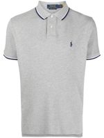 Polo Ralph Lauren embroidered-logo cotton polo shirt - Gris