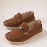 1 Pair Fashion All-Match Comfortable Breathable Children Flat Shoes Brown2 / EUR36