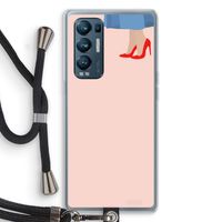 High heels: Oppo Find X3 Neo Transparant Hoesje met koord High heels: Oppo Find X3 Neo Transparant Hoesje met koord