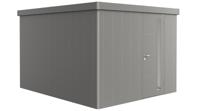 Biohort Metalen tuinhuis Neo - Enkele deur - Kwartsgrijs - 4C (292x348 cm)- Plat dak- Metaal- Biohort Biohort Metalen tuinhuis Neo - Enkele deur - Kwartsgrijs - 4C (292x348 cm)- Plat dak- Metaal- Biohort