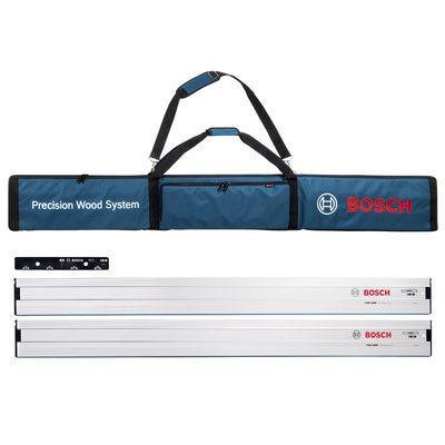 Bosch Blauw FSN tas + 2x FSN 1600 geleiderail + FSN VEL koppelstuk - 0615990EE8