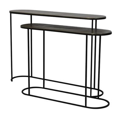 Light & Living Sidetable 'Bocov' Set van 2 stuks, kleur Antiek Brons