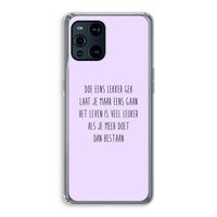 Gek: Oppo Find X3 Pro Transparant Hoesje