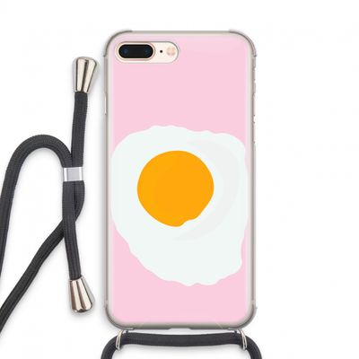Sunny side up: iPhone 8 Plus Transparant Hoesje met koord