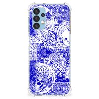 Extreme Case Samsung Galaxy A13 (4G) Angel Skull Blauw - thumbnail