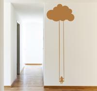 Muursticker woonkamer wolk schommel