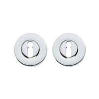 Intersteel Set van 2 sleutelrozettenTira rond chroom verdekt - 0016.315686