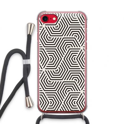Magic pattern: iPhone SE 2020 Transparant Hoesje met koord