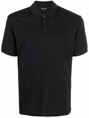 Giorgio Armani polo à manches courtes - Noir