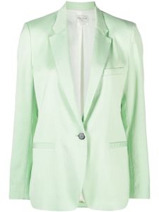 Forte Forte blazer en satin à simple boutonnage - Vert