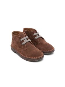 Pèpè bottines en daim à lacets - Marron