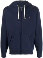 Polo Ralph Lauren hoodie The RL à fermeture zippée - Bleu - thumbnail