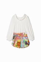 Korte tutti frutti jumpsuit Stella Jean - MATERIAL FINISHES - S