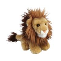 Pluche bruine leeuw knuffel - 18 cm - knuffeldier - speelgoed - katachtige - roofdier - kinderen