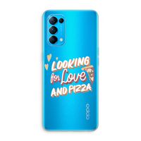 Pizza is the answer: Oppo Find X3 Lite Transparant Hoesje