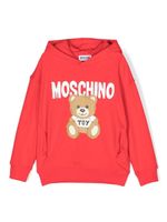 Moschino Kids hoodie à imprimé Teddy Bear - Rouge